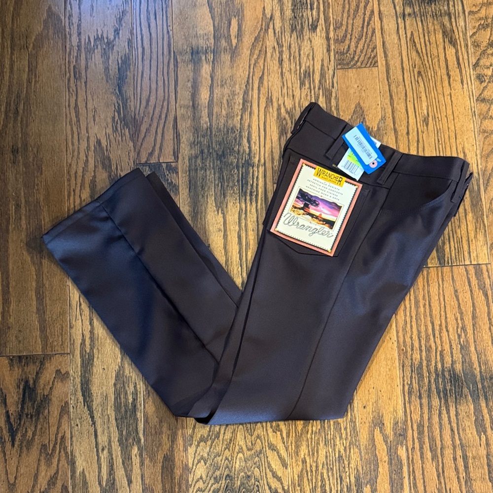 Wrangler Wrancher Men's Dark Brown Dress Pants vintage 82bn